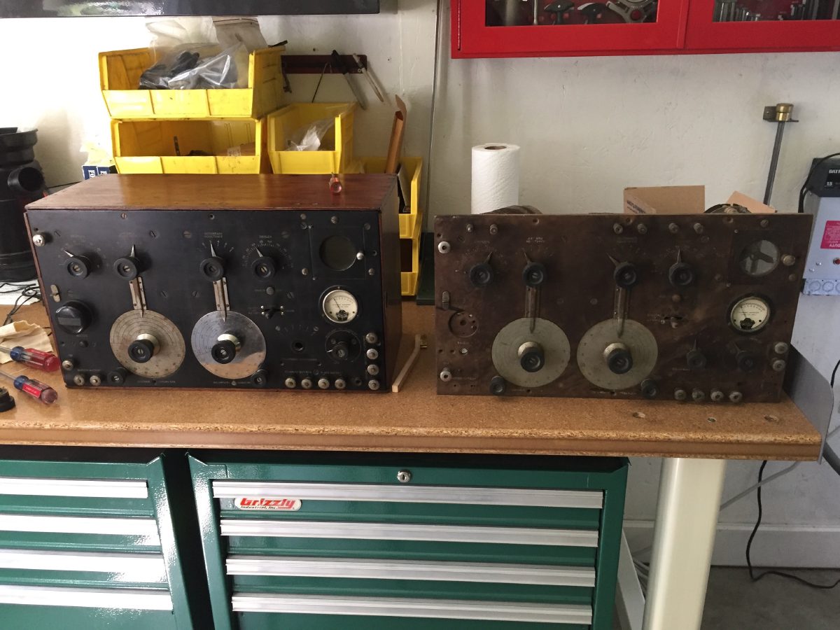 Pair of unrestored receivers