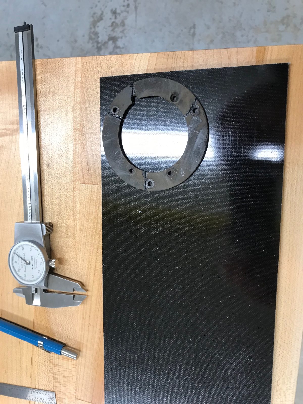 Wiring ring will be reproduced from phenolic sheet